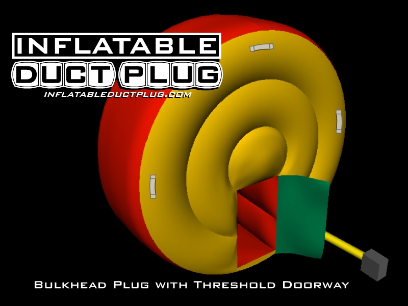 inflatable bulkhead duct plugs